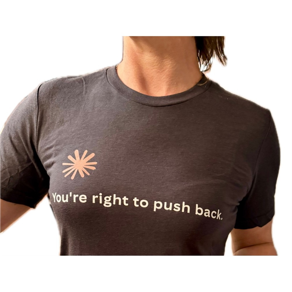 🤓NWT AI Claudisms "You're Right To Push Back"  Medium Premium Cotton T-shirt 😜
